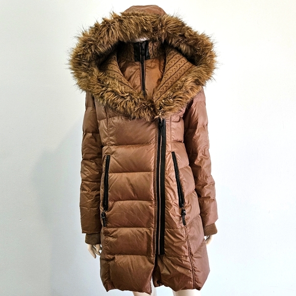 RUDSAK Jackets & Blazers - ATELIER NOIR RUDSAK Down/Feather Puffer Winter Coat Faux Fur Hood Parka Long S